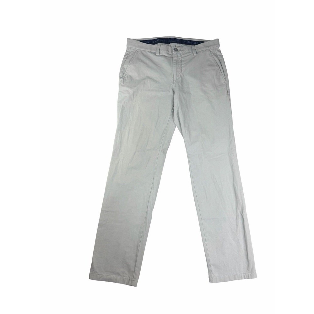 Vineyard Vines Performance Pants Mens 32x30 (32x29) Gray Stretch Golf Casual